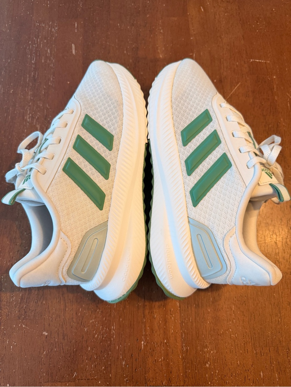 Adidas X_PLR Path Running Shoes Men 7 Women 8.5 White Dark Green IH0939 - Picture 3 of 10